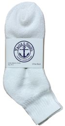 3600 Pairs Yacht & Smith Kid's Cotton White Quarter Ankle Socks - Boys Ankle Sock