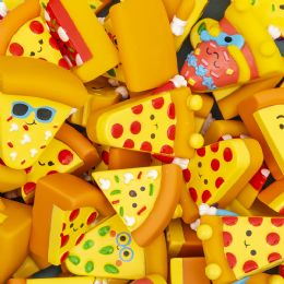 500 pieces 2 inch Rubber Pizza Assortment - Slime & Squishees