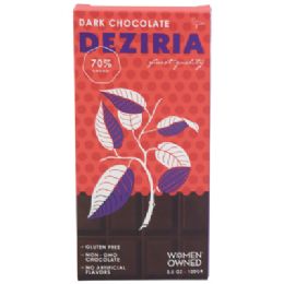 120 pieces Milk Chocolate W/hazelnuts Candy Bar By Deziria 3.5 Oz Bar In 10 Pc Counter Display Bb 08/14/25 - Gluten Free - No Artificial Flavors - Food & Beverage