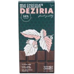 120 pieces Dark Chocolate Bar By Deziria 3.5 Oz Bar In 10 Pc Counter Display Bb 08/15/25 - Gluten Free - No Artificial Flavors - Food & Beverage