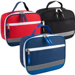 24 Pieces Fridge Pak Reflective Lunch Bag - 3 Colors - Lunch Bags & Accessories