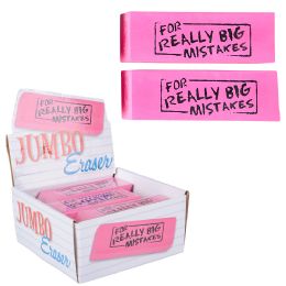 48 Wholesale Jumbo Big Mistake Wedge Eraser