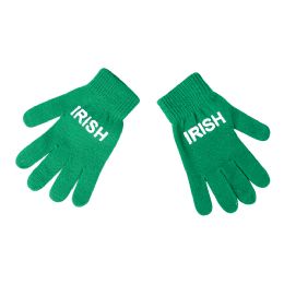 144 Wholesale Irish Print Gloves