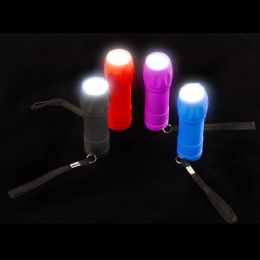 96 pieces 3.5" 9-Led Rubber Barrel Flashlight - Flash Lights