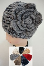 24 of Wide Hand Knitted Ear Band [variegateD-Flower]