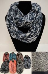 24 pieces ExtrA-Wide Light Weight Infinity Scarf [lg Paisley] - Womens Fashion Scarves