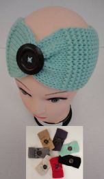 24 pieces Hand Knitted Ear Band [lg Button] Loop - Ear Warmers