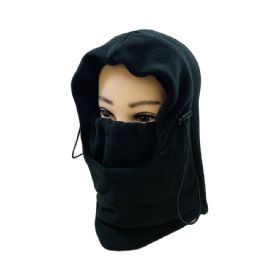 24 pieces Extra Warm Black Fleece Hooded Face Mask - Unisex Ski Masks