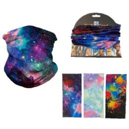 24 pieces Multi Functional Headgear Gaiter Buff [galaxy] - Face Mask