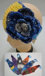 24 pieces Wide Hand Knitted Ear Band [color Fade & Flower] *loop - Ear Warmers