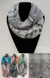 24 pieces ExtrA-Wide Light Weight Infinity Scarf [lg Paisley/plaid] - Womens Fashion Scarves