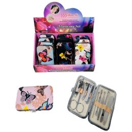 24 pieces 9pc Manicure Care Set [butterflies] - Manicure and Pedicure Items