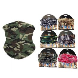 24 pieces Multi Functional Headgear Gaiters Buff [camo] - Face Mask