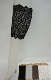 24 pieces Lace Boot Cuffs [swirl] - Arm & Leg Warmers