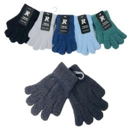 24 pieces Youth Size Small: Brushed Faux Cashmere Gloves [boys] - Fuzzy Gloves