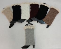 24 pieces Knitted Boot Cuffs [antique Lace] - Arm & Leg Warmers