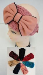 24 pieces Hand Knitted Ear Band [lg Bow] - Ear Warmers