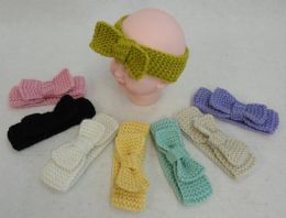 24 pieces Baby Hand Knitted Ear Band [bow Loop] - Ear Warmers
