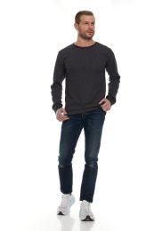 24 Pieces Men's Thermal Long Sleeve Shirt In Gray Size Medium - Mens Thermals