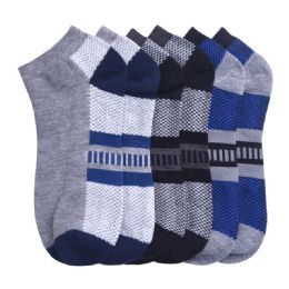 432 Pairs Youth Spandex Ankle Socks Size 6-8 - Boys Ankle Sock