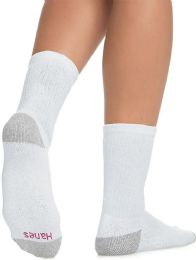180 Pairs Hanes Crew Sock For Woman Shoe Queen Size 8-12 White Sock - Womens Crew Sock