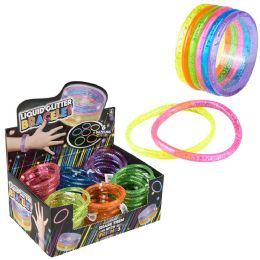 864 pieces Liquid Glitter Bracelet 6" 72ct - Bracelets