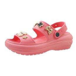 15 pieces Woman's Double Strap Slingback Platform Sandal Pink - Women's Sandals