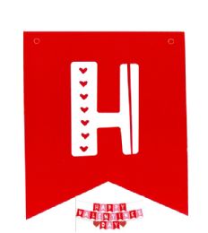 144 pieces Valentines Banner - Valentine Decorations