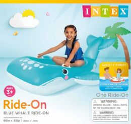 6 pieces Intex Blue Whale RidE-On, Age: 3+ - Inflatables