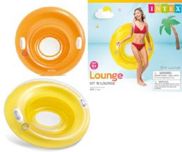 6 pieces Intex Lounges 47 W/cup Holder 2 Asst Age 8+ Shelf Box - Inflatables