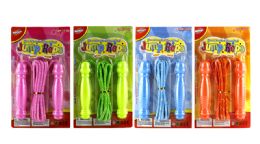 96 pieces Jump Rope On Card 4col. - Jump Ropes