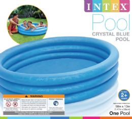 6 pieces Intex Pool 3-Ring 58 X 13 Crystal Blue Age 3+ Shelf Box - Inflatables