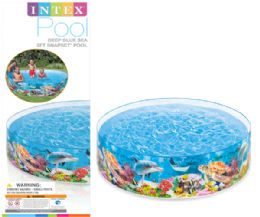 4 pieces Intex Pool Snapset 8ft X 18 Coral Reef (2019 New) - Outdoor Recreation