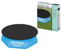 6 pieces Bestway 8' Pool Cover In Color Box (black Cover) - Outdoor Recreation