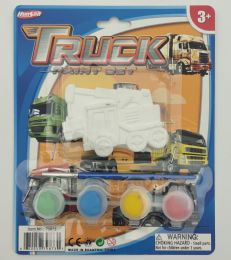 48 pieces 6 Asstd Construction Truck Painet Set On Card - Art Paints
