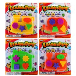 144 pieces 5 Pcs Learn Puzzle Block On Card - Puzzles