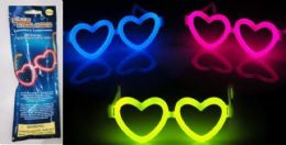 288 pieces HearT-Shaped Glasses In  Color Bag 5*200mm - Novelty & Party Sunglasses