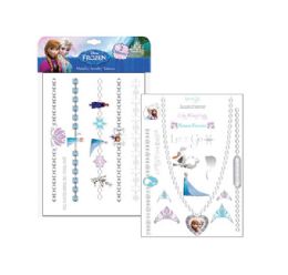 144 pieces Her Frozen 2 Sheet Metalic Tattoo (144) - Tattoos and Stickers