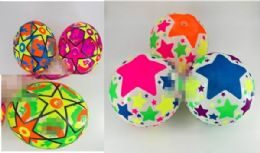 144 pieces 6 Asstd Pvc Ball With Light In Net Bag - Balls