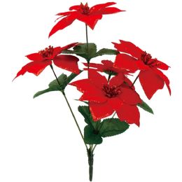 72 of 5-Heads Poinsettia 12"