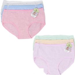 300 Pieces Women's Brief Retail Hanger Cotton Blend Mix Colors And Size 300pcs - Womens Panties & Underwear