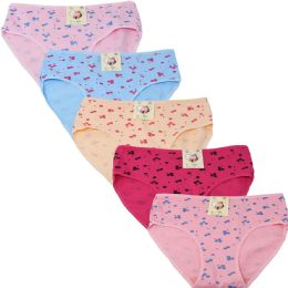 300 Pieces Women's Brief Packaging Cotton Blend Mix Colors And Size 300pc - Womens Panties & Underwear