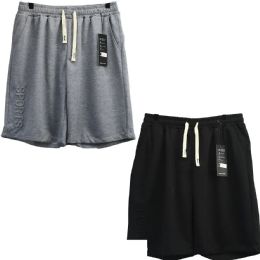 24 Pieces Men's Shorts Athletic Wear Tech Fleece Sports Assorted Color S/m - Mens Shorts