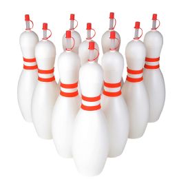48 pieces Plastic Bowling Pin Sipper Cup 24 oz - Plastic Drinkware