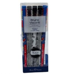 48 pieces Bruno Visconti 5 0.5mm Ballpoint Pens In Bicycles & Sneakers Designs - Pens