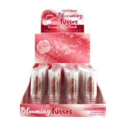 48 pieces Blooming Kisses Aster Lipstick In Countertop Display - Lip Stick