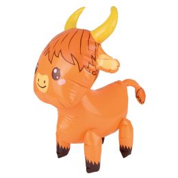 144 pieces 24 Inch Highland Cow Inflate - Inflatables