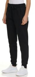 Womens Fleece Lined 3 Pocket Jogger Black Size Medium