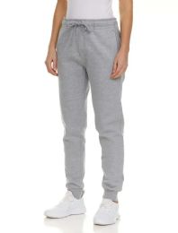 144 Wholesale Womens Fleece Lined 3 Pocket Jogger Heather Size Medium