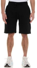 Mens Cotton Fleece 3 Pocket Shorts Black Size 2X-Large